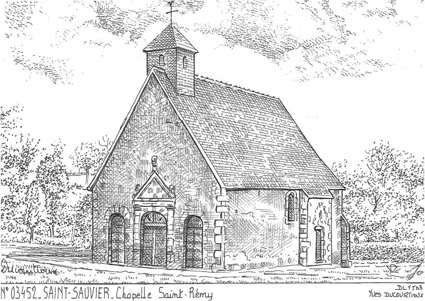 N 03452 - ST SAUVIER - chapelle st rémy